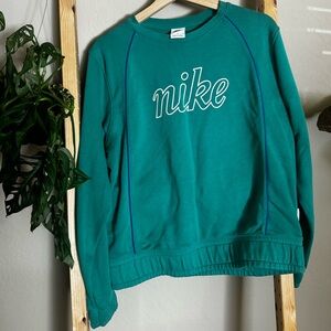 Teal turquoise Nike pullover sweater